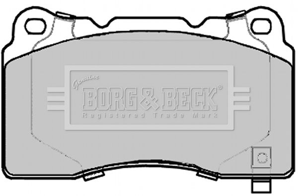 BORG & BECK Piduriklotsi komplekt,ketaspidur BBP2290